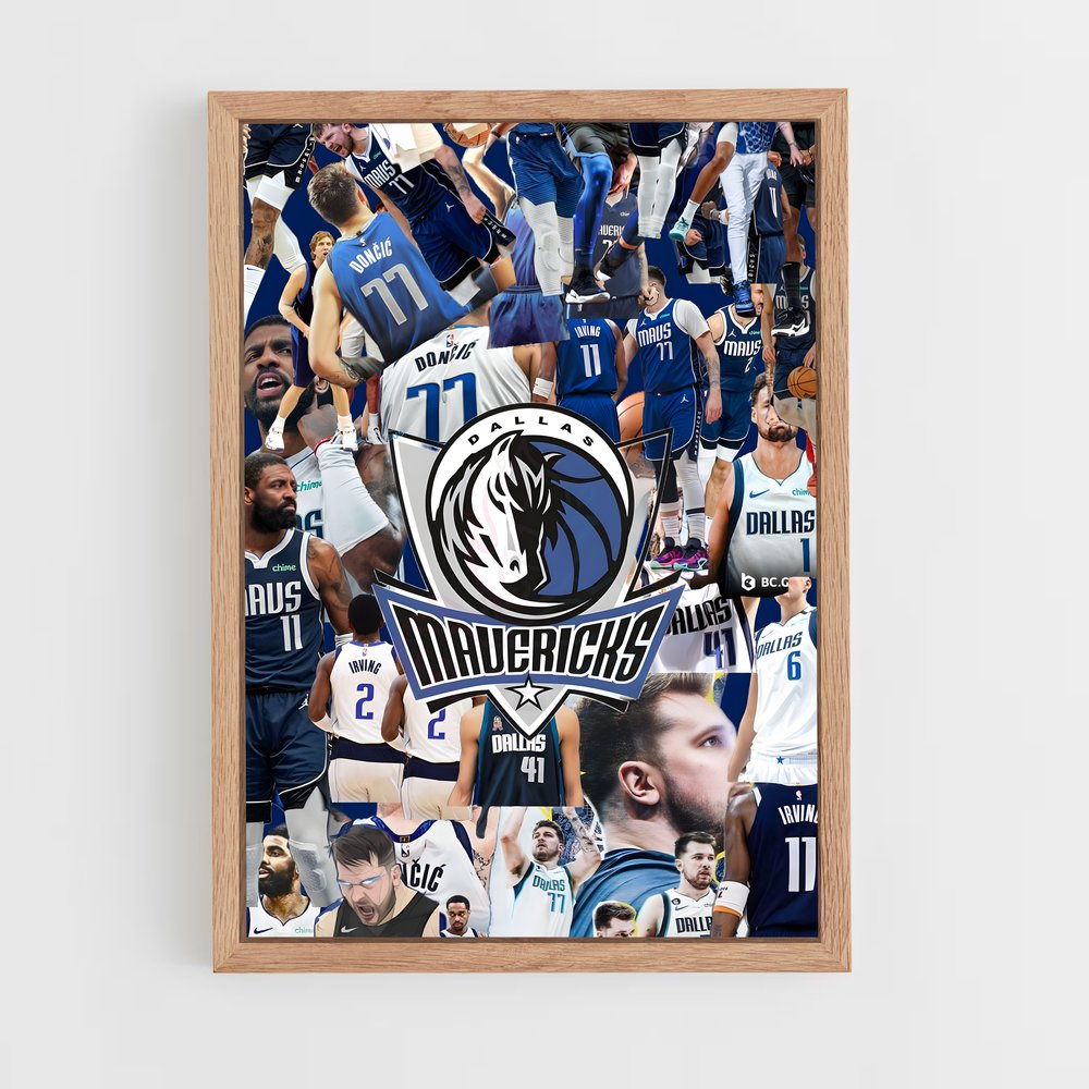 Poster Mavericks en Action – affiche Basketball (vue 4)